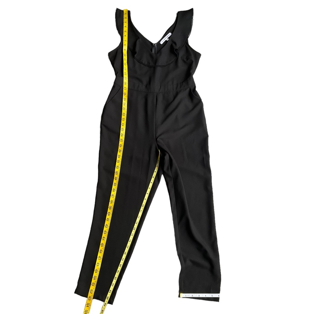 Cupcakes and Cashmere Black Lima Jumpsuit Ruffles Pockets Modern Minimal… - Picture 14 of 16
